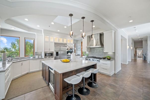 Interior, Kitchen, Pendant Lights, Recessed Lighting, Stainless Steel Appliances