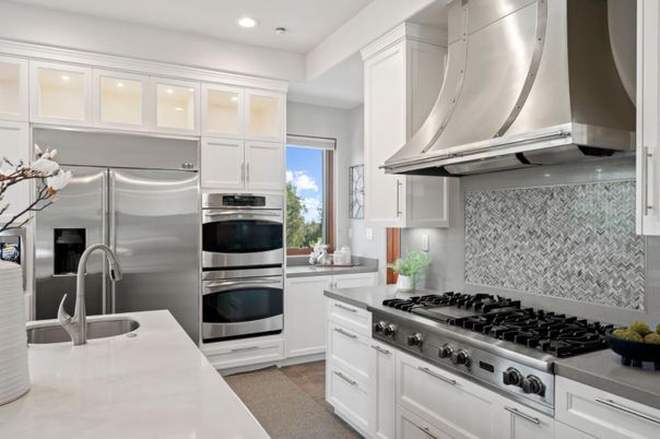 Interior, Kitchen, Recessed Lighting, Stainless Steel Appliances