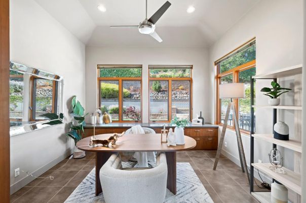 Home Office, Interior, Recessed Lighting