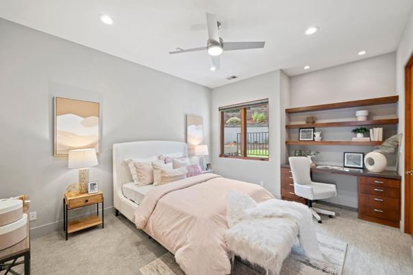 Bedroom, Home Office, Interior, Recessed Lighting
