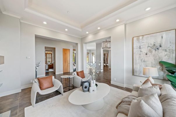 Interior, Living room, Recessed Lighting