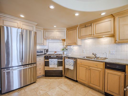 Interior, Kitchen, Recessed Lighting, Stainless Steel Appliances