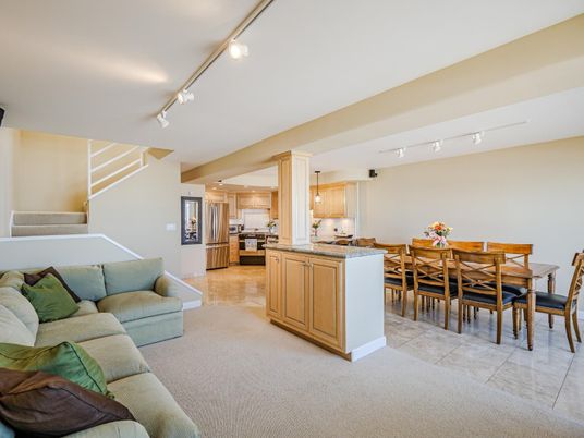 Dining room, Interior, Kitchen, Living room, Pendant Lights