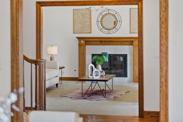 Fireplace, Home Office, Interior