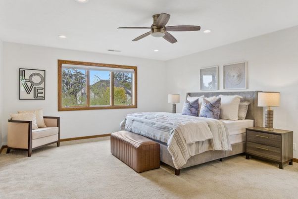 Bedroom, Interior, Recessed Lighting