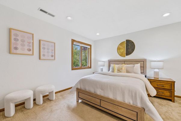 Bedroom, Interior, Recessed Lighting