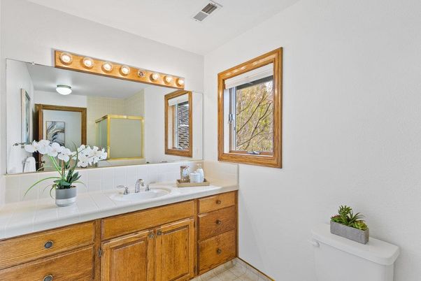 Bathroom, Dual Sink Vanities, Interior, Tile Countertops