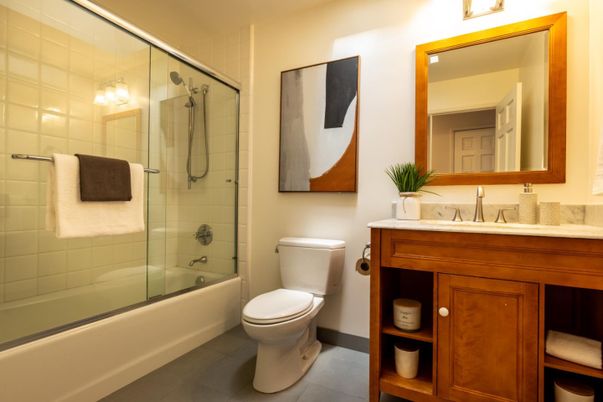 Bathroom, Glass Shower, Interior