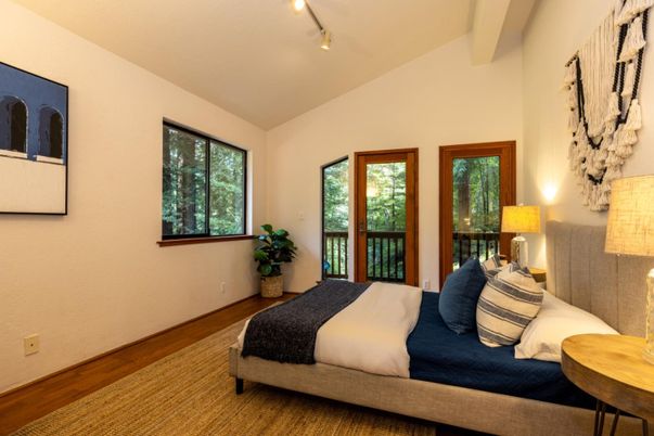 Bedroom, Interior, Wood Texture Flooring