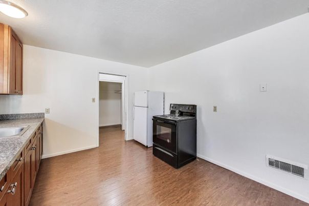 Interior, Kitchen, Wood Texture Flooring