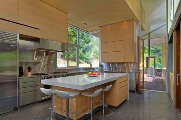 Interior, Kitchen, Recessed Lighting, Stainless Steel Appliances