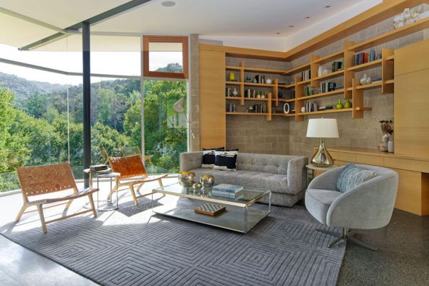 Interior, Living room, Recessed Lighting