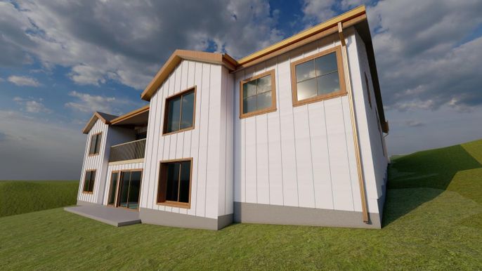 Backyard, Exterior, Facade, Farmhouse