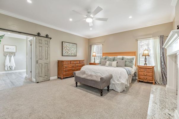 Bedroom, Interior, Recessed Lighting