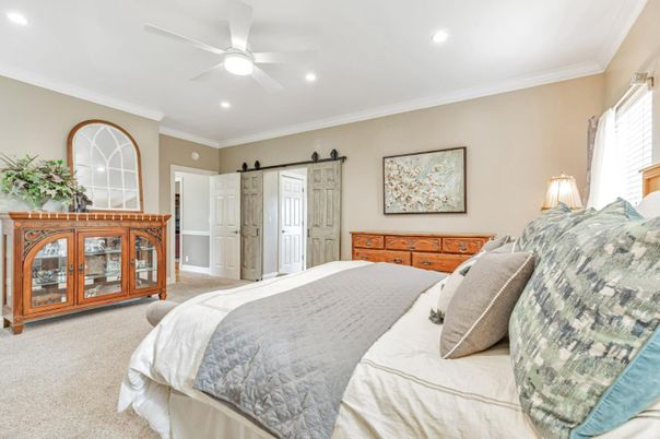 Bedroom, Interior, Recessed Lighting