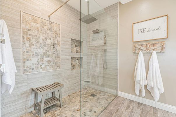 Bathroom, Glass Shower, Interior