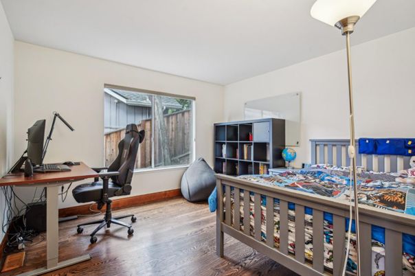Bedroom, Home Office, Interior, Wood Texture Flooring