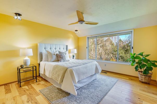 Bedroom, Interior, Wood Texture Flooring