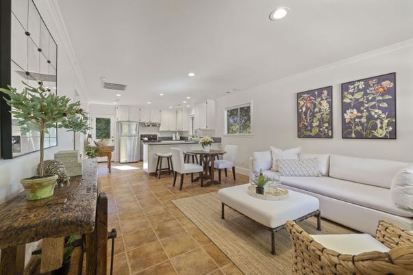 Dining room, Interior, Kitchen, Living room, Recessed Lighting, Stainless Steel Appliances