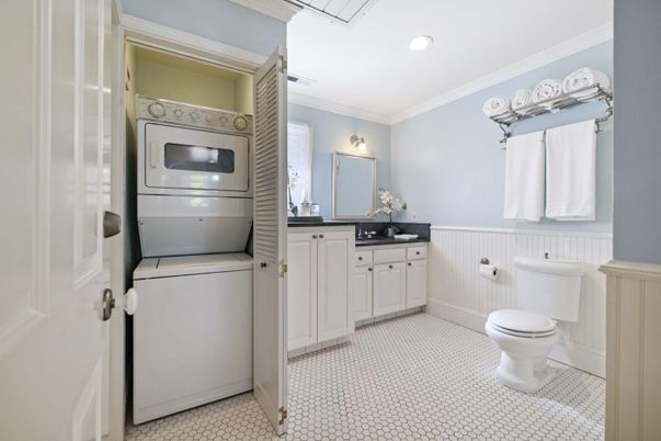Bathroom, Interior, Recessed Lighting, Utility Closets, Washer