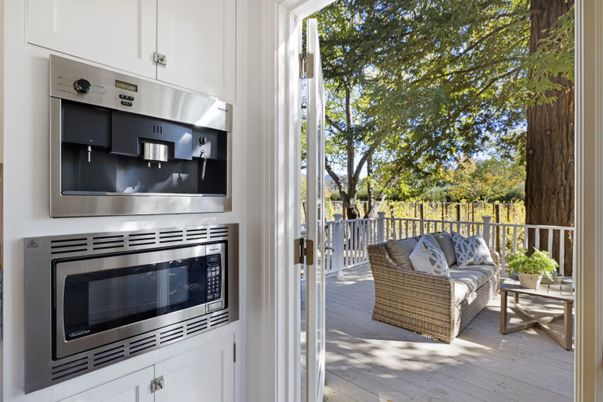 Exterior, Interior, Kitchen, Stainless Steel Appliances, Wood Texture Flooring