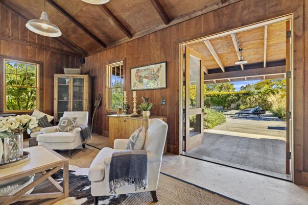 Interior, Living room, Pendant Lights, Wooden Beams, Wooden Ceilings, Wooden Walls