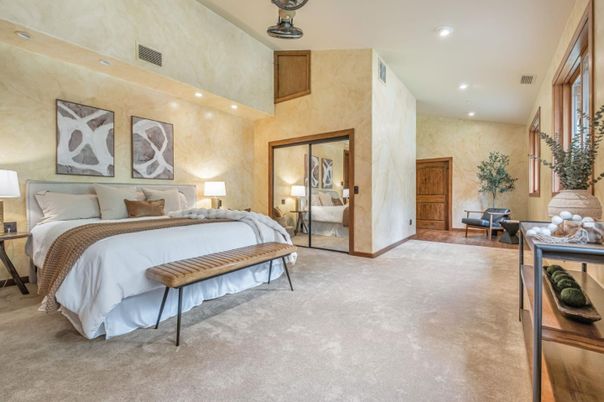 Bedroom, Interior, Recessed Lighting
