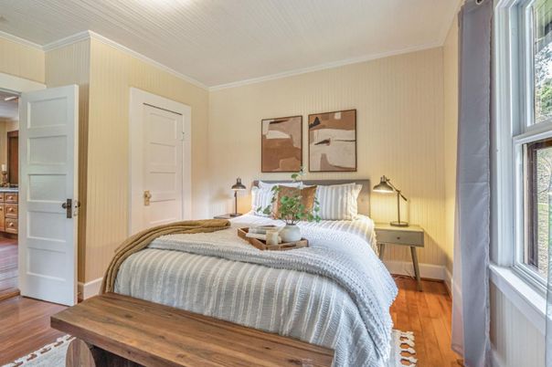 Bedroom, Interior, Wood Texture Flooring