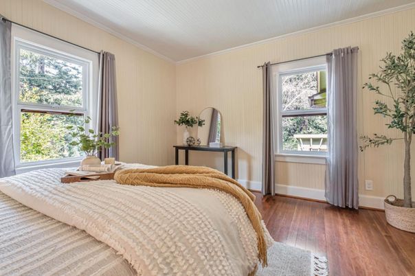 Bedroom, Interior, Wood Texture Flooring