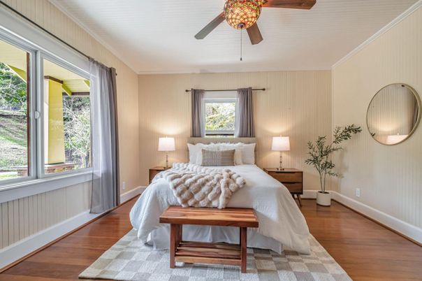 Bedroom, Interior, Wood Texture Flooring