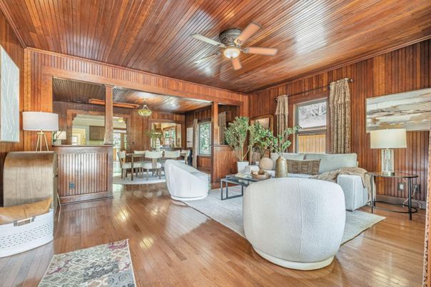 Dining room, Interior, Living room, Wooden Beams, Wooden Ceilings, Wood Texture Flooring, Wooden Walls