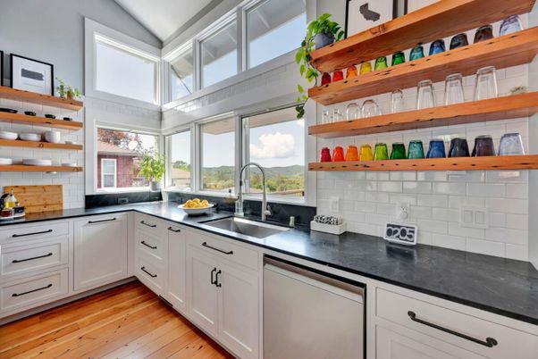 Interior, Kitchen, Wood Texture Flooring