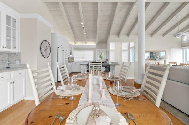 Dining room, Interior, Kitchen, Wooden Ceilings, Wood Texture Flooring