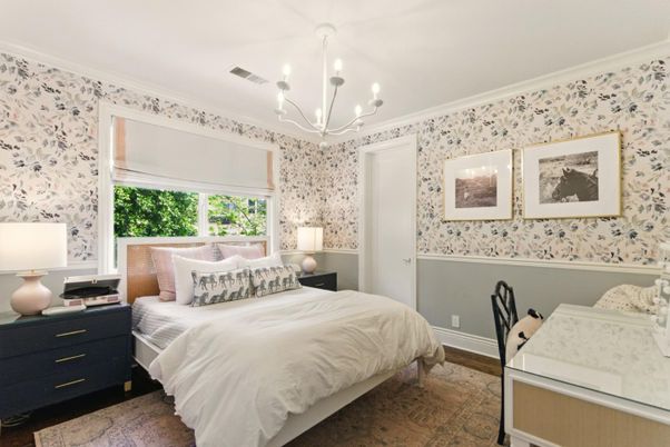 Bedroom, Chandelier, Interior
