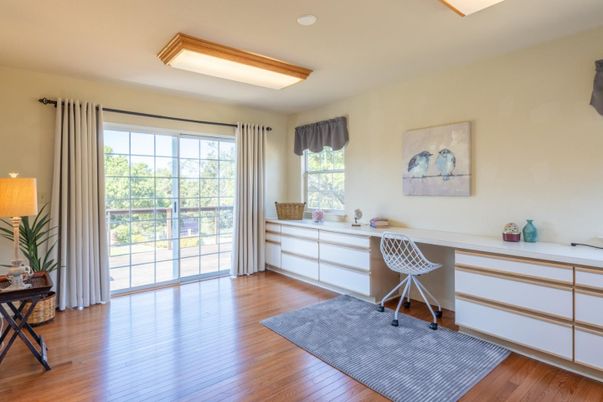 Home Office, Interior, Wood Texture Flooring