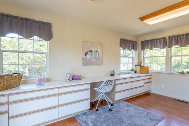Home Office, Interior, Wood Texture Flooring