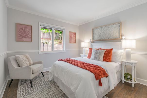 Bedroom, Interior, Wood Texture Flooring