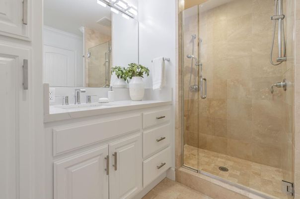 Bathroom, Glass Shower, Interior
