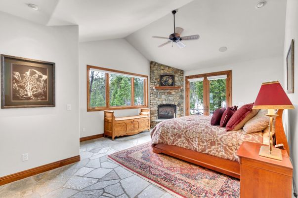 Bedroom, Fireplace, Interior, Recessed Lighting
