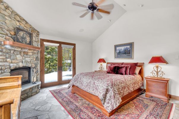 Bedroom, Fireplace, Interior, Stone Walls