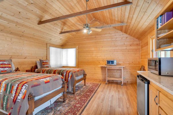 Bedroom, Interior, Wooden Beams, Wooden Ceilings, Wood Texture Flooring, Wooden Walls