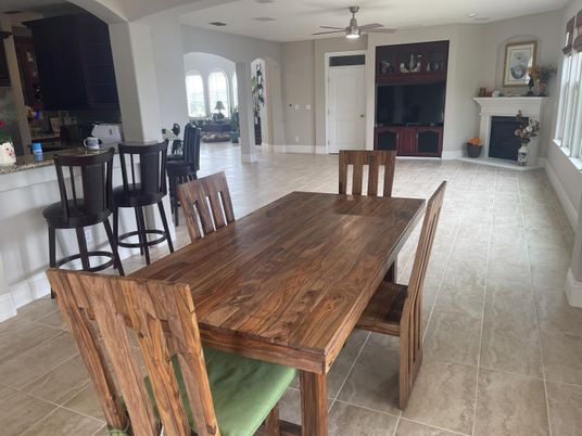 Dining room, Fireplace, Interior