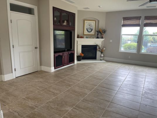 Empty room, Fireplace, Interior, Recessed Lighting