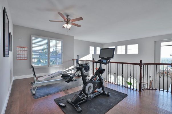 Fitness Equipment, Interior, Wood Texture Flooring