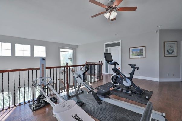 Fitness Equipment, Interior, Wood Texture Flooring