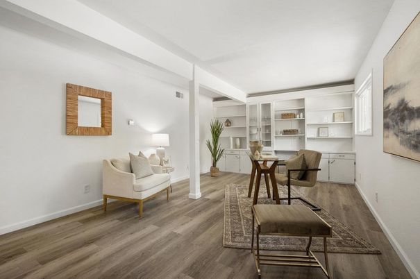 Home Office, Interior, Wood Texture Flooring