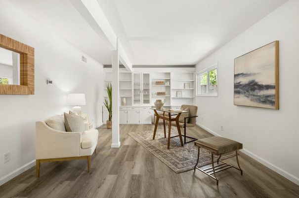 Home Office, Interior, Wood Texture Flooring