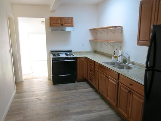 Interior, Kitchen, Wood Texture Flooring