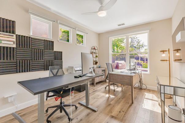 Home Office, Interior, Wood Texture Flooring