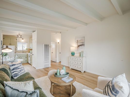 Interior, Kitchen, Living room, Wood Texture Flooring